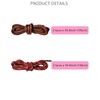 4 Pairs Shoe Laces for Miu Miu Sneaker, Brown Waxed