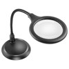 Delixike Magnifying Glass with Light and Stand,5X Dimmable Magnifying Lamp,Hands