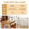 IBEQUEM Clear PVC Tablecloth, Waterproof/Oil Proof Heavy Duty Transparent Table