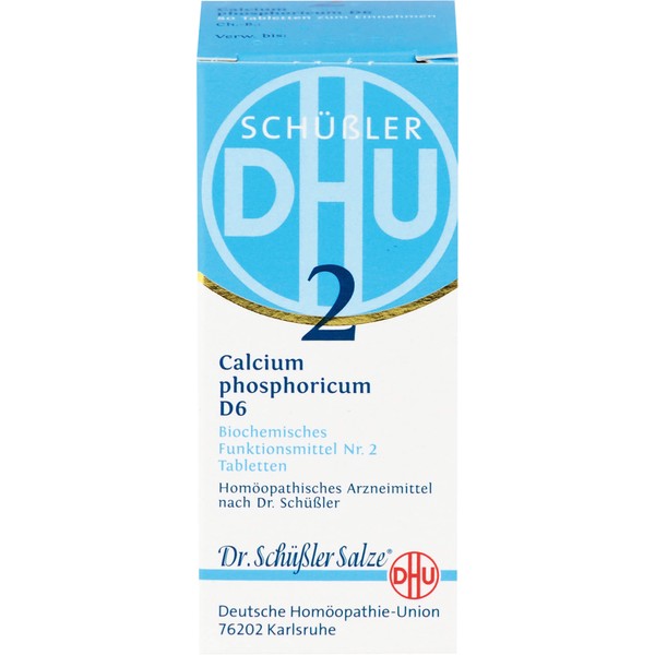 DHU Schüßler-Salz Nr. 2 Calcium phosphoricum D 6 Tabletten, 80 pcs. Tablets