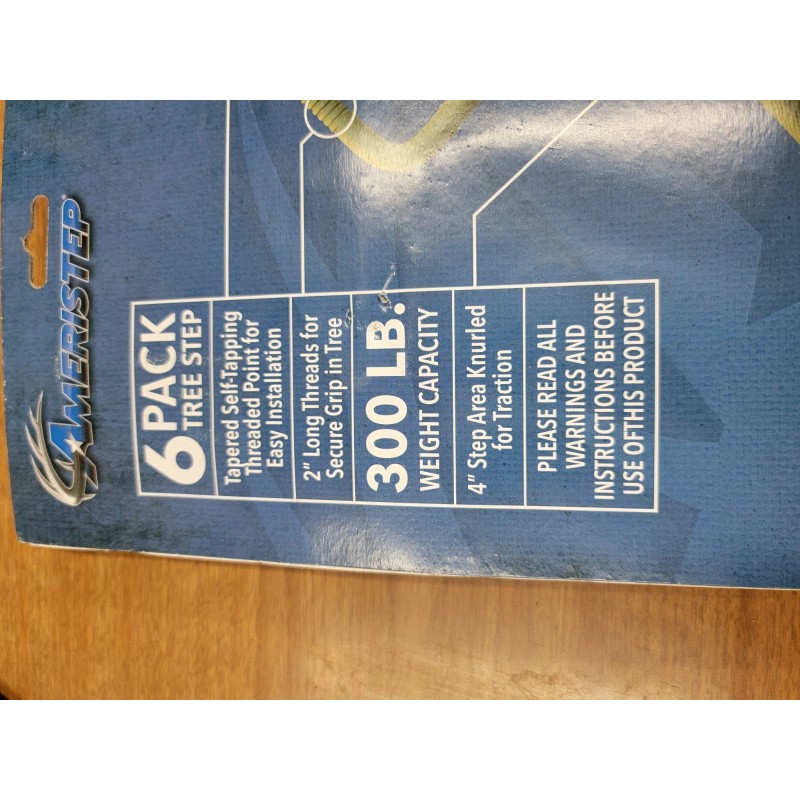 AMERISTEP GRIZZLY TREE STEP, 6-Pack, 4" Step Area, 300 Lb