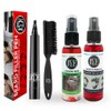 JYE Lapiz Bolígrafo para rellenar huecos de barba y Bigote, Impermeable, Cubre canas. Incluye tratamiento natural para crecimiento de barba y aceite para barba JYE