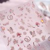 5D Embossed Flower Nail Art Stickers Self Adhesive Sakura Nails