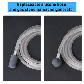 FUKANG Silicone Air Pipe and Diffuser Stone for Portable Ozone Machines - Enhance Water & Food Purification, Durable Replacement Accessory