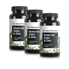 Natural Elements Biotin Selenium Zinc Vegan Tablet natural elements Biotin Selenium Zinc Vegan, 3 units, 365 tablets / 내추럴엘리먼츠 비오틴 셀레늄 아연 비건 타블렛 natural elements Biotin Selenium Zinc Vegan, 3개, 365정