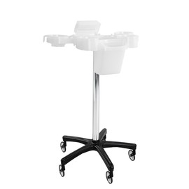 Lightweight Salon Color Tray Made in Italy: White Colorproof Tray with 4 Bowls & Foil Dispenser for Hair Stylists, Beauty Salons & Barber Shops | Minerva Beauty