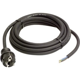as - Schwabe 60379 connection cable, 4.5 m, H07RN-F 3G1.5, black, IP44, commercial, construction site, 60379