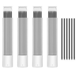 2.8 mm Pencil Refills for Carpenter Mark Pencils, Solid Deep Hole Mechanical Construction Pencil Replacements, Pencil Refills for Woodworking Scriber Marking Architect Drawing. (24)