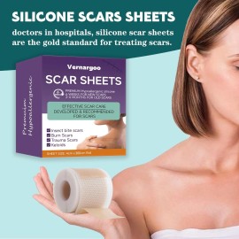Silicone Scar Sheets,(1.6" X 120" Roll- 3M)Silicone Scar Tape for Surgical Scars