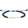 KELITCH Obsidian Beaded Bracelets For Men Women Hand Braided Strand