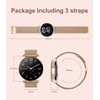 Smart Watches for Women Elegant Make/Answer Call with 2 Watchband