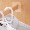 2Pack Shower Curtain Rod Holder, Upgraded Adhesive No Drill Tension