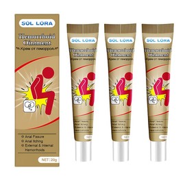 SOL LORA body care cream for men and women Hemorrhoids Cream - Volume: 3pcs【Remove thoroughly】