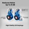 Eargasm High Fidelity Ear Lights for Concerts Musicians Motorcycles Noise