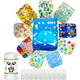 Paquete De Pañales Ecológicos De Tela Reutilizables Ecobaby                                                                                           