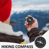 2 Pieces Portable Compass with 2 Pieces Lobster Clasp Key