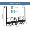 Azmoncy Over The Door Hooks, Towel Rack for Bathroom Towel