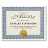 PaperDirect Traditional Blue Parchment Certificates, Blue on Parchment, 8.5 x