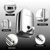 interhasa! Wall Mounted Soap Dispenser, Stainless Steel Soap Dispenser, Wall