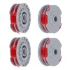 Zythrem 4Pcs Strimmer Spool Line Double Autofeed Spool Strimmer Wire