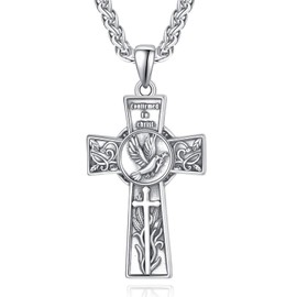 KATHLU Confirmation Gifts Sterling Silver Confirmed in Christ Confirmation Necklace Gifts for Confirmation, Confirmation Sponsor Gifts for Women Men Cross Catholic Religious Jewelry Gifts…