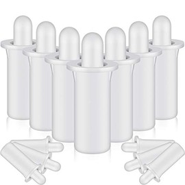 Maitys 40 Pieces Shutter Repair Pins Spring Loaded Repair Pins Replacement Repair Pins Plantation Shutter Pins for Windows, White