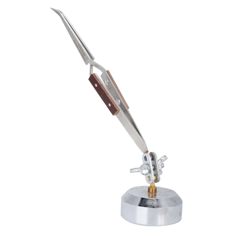 Third Hand Stand with Tweezer Jewelry Welding Straight Curved Tip