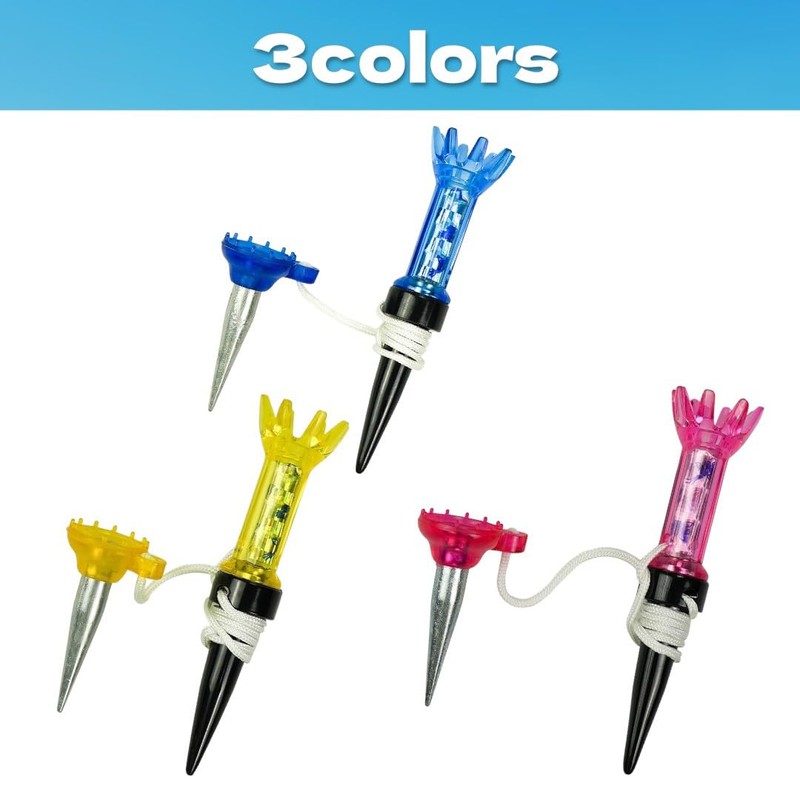 Ken R Golf Tee, Magnet, Set of 3 Colors, Short,