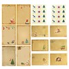 Christmas Writing Paper with Envelope Set, 24 Pieces Christmas Writing