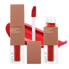 APLB Premium Velvet Lip Tint 0.12oz. | High-Pigmentation, Lightweight, Soft, Moisturizing (#01 SCARLET)