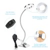 LED Clip Desk Lamp, 360° Adjustable Gooseneck Eye Caring Small