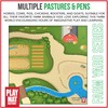 Farm Play Mat for Farm Toys | Foldable Solution |Large