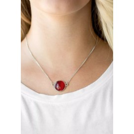 Paparazzi Red Necklace Paparazzi Rose Colored Glasses