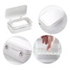 KRYMSON 1 Piece Soap Dish Container with 1 Piece Foam