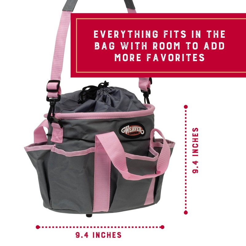 Weaver Leather Horse Grooming Kit, 7-piece Horse Brush Set with