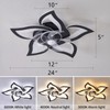 HuixuTe 24" Ceiling Fan with Lights Remote Control, 6 Speeds