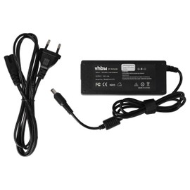 vhbw 90W Power Supply Compatible with Toshiba Tecra 520CDT, 550CDT, 700CT, 720CDT, 730XCDT, 550, 520, 530, 750 Notebook