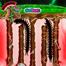 GooToobz Squigglers - Tubos sensoriales esponjosos llenos de agua colorida, purpurina y abalorio, no tóxicos, sin ensuciar, inquietud apretable, alivio del estrés y la ansiedad, triple experiencia