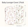 Woodiville Baby Lounger Cover for Boys Girls, Soft Breathable Jersey