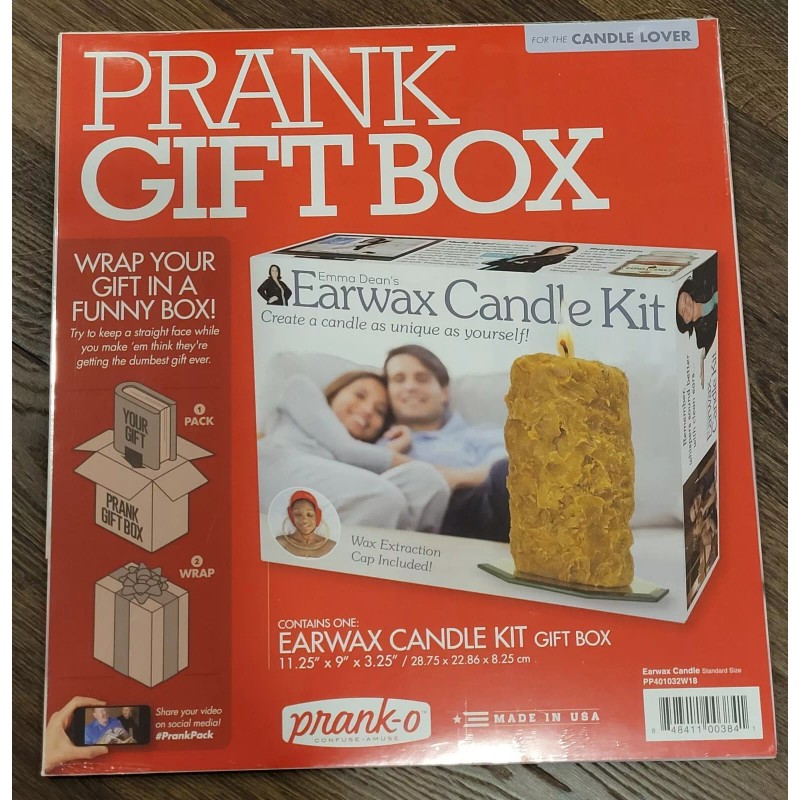 Prank-O NEW Shrink Wrap PRANK-O Prank GIFT BOX EARWAX CANDLE