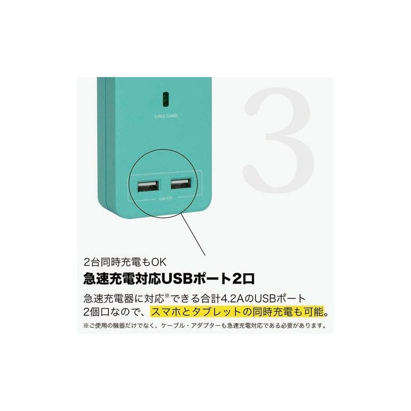 SATI COLOR CT221WH AC 4-Port USB