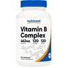 Nutricost High Potency Vitamin B Complex 462mg, 120 Capsules -