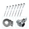 19-21mm Scaffold Spanner Ratcheting Socket Wrench Flat Satin Cr-v Ratchet