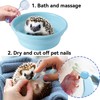 JSLZF Hedgehog Supplies Bath Kit Plastic Foldable Hedgehog Bathtub, Nail
