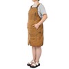 LJLB Heavy Duty Waxed Canvas Tool Apron with Adjustable Fit,