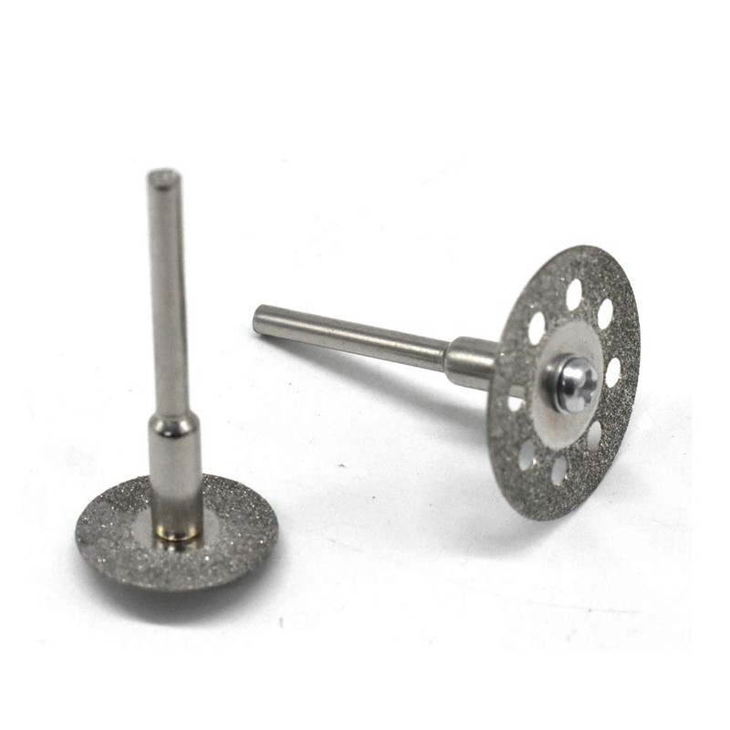 Diamond Cutting Wheel 40PCS (25mm/22mm/18mm/16mm Each 10) with Mandrel (3mm)