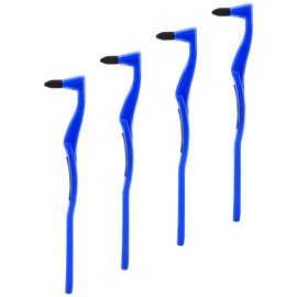 EXEXIUO 4Pcs Teeth Stain Remover Tool Professional Dental Polisher for Coffee Teeth, Effectively Plaque & Tartar Removal Polisher Hard Tartar Remover Dental Tooth Erasers, Home Use (Blue)