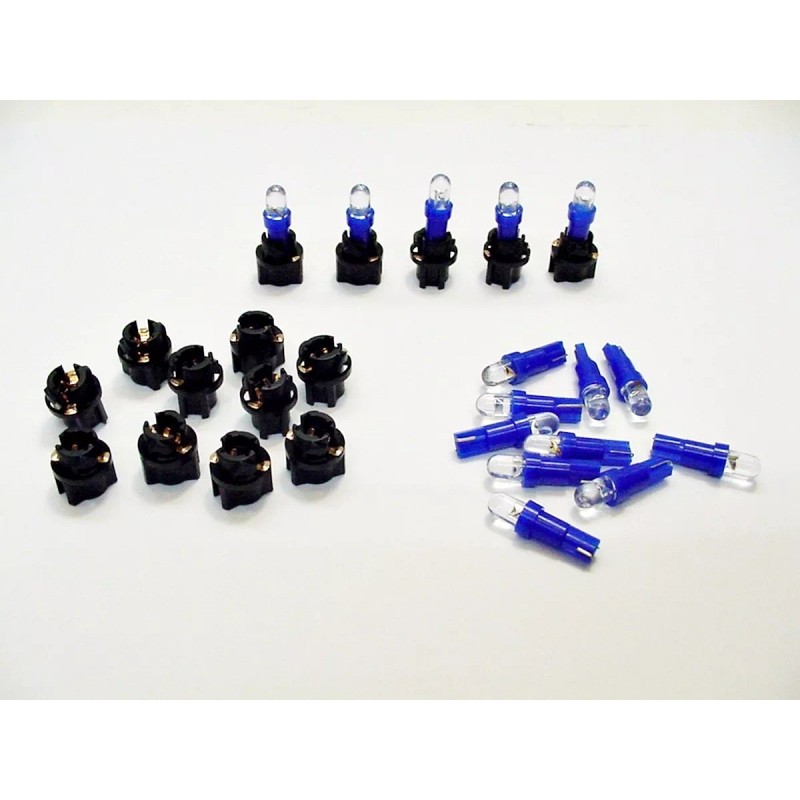Lumiglow 15 Blue Dome LEDs Lights Bulbs 3/8 Sockets Instrument