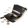 Zipper Wallets Men Leather Front Pocket RFID Wallets Mens Leather