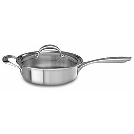 KitchenAid KC2C35EHST 5-Ply Copper Core 3.5 quart Saute with Helper Handle & ...
